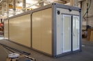 CONTAINER FOR WATER TREATMENT EQUIPMENT